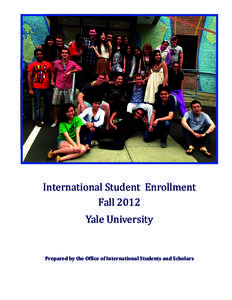 International	Student		Enrollment Fall	2012	 Yale	University