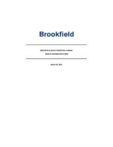 Structural engineering / Canada / S&P/TSX 60 Index / OMERS / Brookfield Office Properties / Twin towers / Bay Adelaide Centre / Brookfield Place / Exchange Tower / PATH / Economy of Canada / S&P/TSX Composite Index