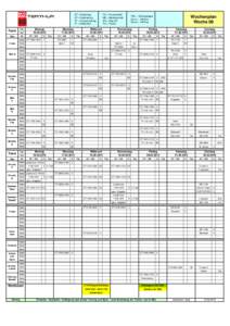 ET = Eistraining KT = Krafttraining TT = Trockentraining G = Garderobe  Team