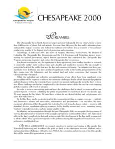 Chesapeake Bay Program A Watershed Partnership CHESAPEAKEP
