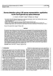 Source detection using a 3D sparse representation: application  to the Fermi gamma-ray space telescope