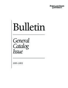 Bulletin General Catalog Issue[removed]