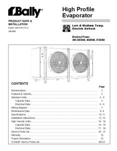 PRODUCT DATA & INSTALLATION	 Bulletin B30-BHPE-PDI[removed]