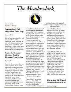 1  The Meadowlark September[removed]Volume 41; Issue 7