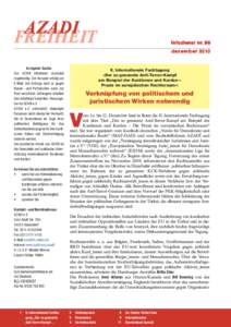 AZADI FREIHEIT infodienst nr. 96 dezembe r 2010