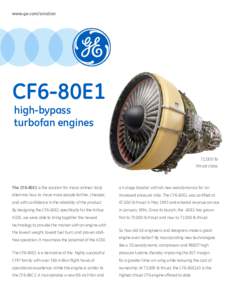 www.ge.com/aviation  CF6-80E1 high-bypass turbofan engines