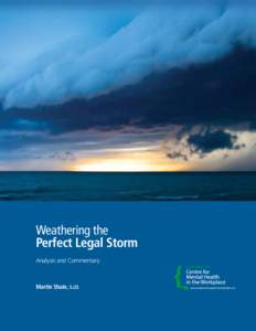 Weathering the Perfect Legal Storm Analysis and Commentary Great-West Life  Martin Shain, S.J.D.
