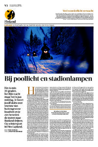 2  DE VOLKSKRANT REIZEN ZATERDAG 16 MAARTVeel noorderlicht verwacht