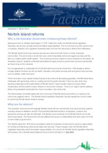 Norfolk Island - Factsheet