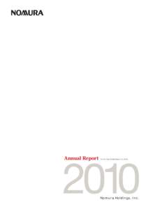 Annual Report  for the Year Ended March 31, [removed]Nomura Holdings, Inc.