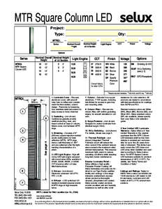 MTR Square Column LED [MTRQL] selux.us