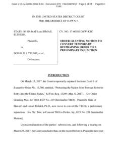 Case 1:17-cvDKW-KSC Document 270 FiledPage 1 ofPageID #:  IN THE UNITED STATES DISTRICT COURT