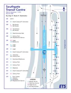 Southgate Transit Centre Effective September 1, 2013 BusLink[removed]