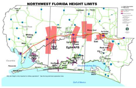 Eglin Air Force Base / Choctawhatchee Bay / Hurlburt Field / Fort Walton Beach /  Florida / Duke Field / Florida Panhandle / Geography of Florida / Florida / Okaloosa County /  Florida