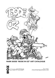 MARK BODE “BODE IN OZ” ART CATALOGUE  For Sales   B O D E I N OZ