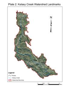 Plate 2. Kelsey Creek Watershed Landmarks  ³ Clear Lake State Park