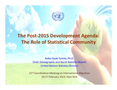 Microsoft PowerPoint - KEIKO Post2015  The Role of Stat Community KO rev2.pptx
