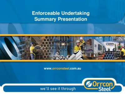 Orrcon Steel 2012 Powerpoint template