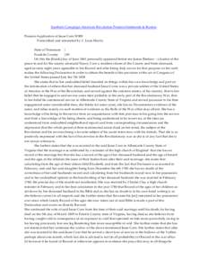 Southern Campaign American Revolution Pension Statements & Rosters Pension Application of Jesse Corn W909 Transcribed and annotated by C. Leon Harris State of Tennessee } Franklin County } SS