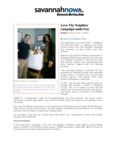Love Thy Neighbor campaign underway Posted: February 9, [removed]:09am By Special to Effingham Now The Department of Juvenile Justice — Effingham