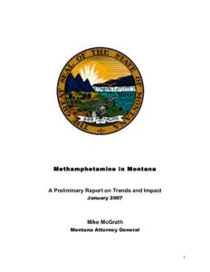 Methamphetamine in Montana  A Preliminary Report on Trends and Impact January[removed]Mike McGrath