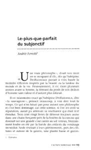 Le-plus-que-parfait du subjonctif Andrée Ferretti1