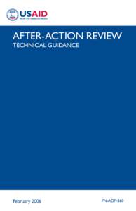 AFTER-ACTION REVIEW TECHNICAL GUIDANCE February[removed]PN-ADF-360