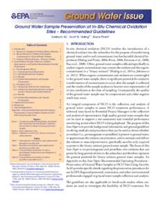 In situ chemical oxidation / Potassium permanganate / Ascorbic acid / Hydrogen peroxide / Gas chromatography / Volatile organic compound / Chemistry / Disinfectants / Oxidizing agents