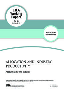 ETLA Working Papers No[removed]May 2013