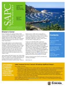 Newsletter  SAPC SUBSTANCE ABUSE