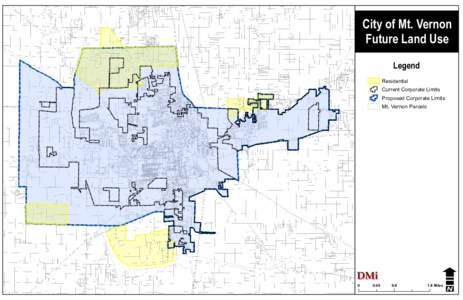 City of Mt. Vernon Future Land Use Legend Residential  Current Corporate Limits