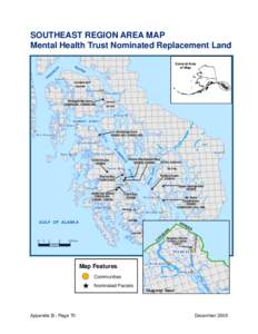 SOUTHEAST REGION AREA MAP Mental Health Trust Nominated Replacement Land FR  ED