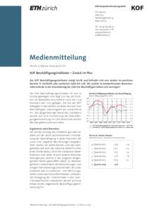 KOF Konjunkturforschungsstelle ETH Zürich WEH D 4 Weinbergstrasse[removed]Zürich Tel. +[removed]