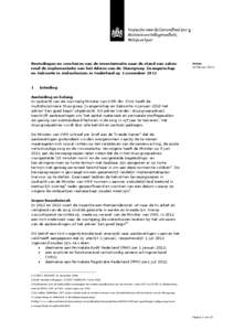 Bevindingen en conclusies van de inventarisatie naar de stand van zaken rond de implementatie van het Advies van de Stuurgroep Zwangerschap en Geboorte in ziekenhuizen in Nederland op 1 november