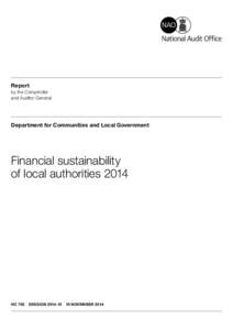 Financial sustainability of local authorities[removed]executive summary)