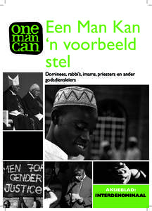 Een Man Kan ‘n voorbeeld stel Dominees, rabbi’s, imams, priesters en ander godsdiensleiers