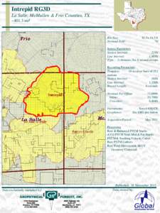 Intrepid RG3D La Salle, McMullen & Frio Counties, TX ~401.3 mi² Bin Size: Nominal Fold: