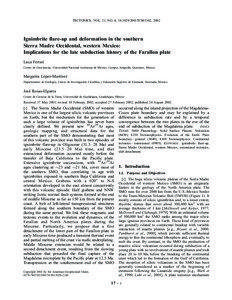 TECTONICS, VOL. 21, NO. 4, [removed]2001TC001302, 2002  Ignimbrite flare-up and deformation in the southern