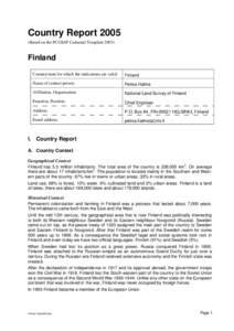 Country ReportBased on the PCGIAP-Cadastral TemplateFinland Country/state for which the indications are valid: