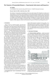 Journal of Nuclear and Radiochemical Sciences,Vol. 3, No. 1, pp. 113–120, [removed]