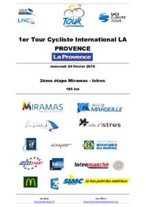 1er Tour Cycliste International LA PROVENCE mercredi 24 févrierème étape Miramas - Istres 185 km