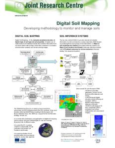 Digital Soil Mapping Developing methodology to monitor and manage soils DIGITAL SOIL MAPPING SOIL INFERENCE SYSTEMS