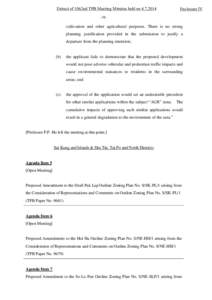 Extract of 1062nd TPB Meeting Minutes held on[removed]Enclosure IV - 58 -