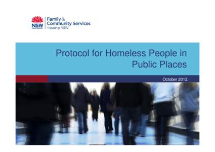 Protocol for Homeless People in Public Places October 2012 Protocol for Homeless People in Public Places