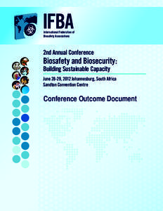 IFBA  International Federation of Biosafety Associations  2nd Annual Conference