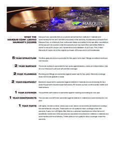 OWNER’S PROTECTION PLAN What the Marquis Corp. Limited