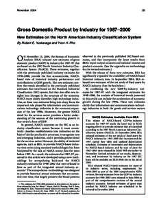 Gross output / North American Industry Classification System / Gross domestic product / Measures of national income and output / Value added / Productivity / Output / Net material product / Intermediate consumption / National accounts / Macroeconomics / Econometrics