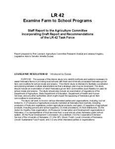 2009 Farm to School (LR 42)