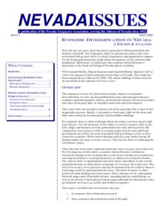 NEVADA ISSUES A publication of the Nevada Taxpayers Association, serving the citizens of Nevada since[removed]ISSUE 3 APRIL 2000