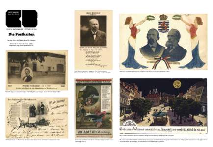 CARTE BLANCHE woxx[removed]12 CENTRE NATIONAL DE LITTÉRATURE 2/6  Die Postkarten